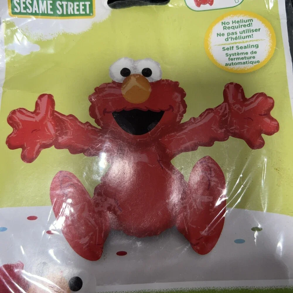 Sesame Street Elmo Balloon Foil Air-Fill Balloon Decoration 26” X 18” - New